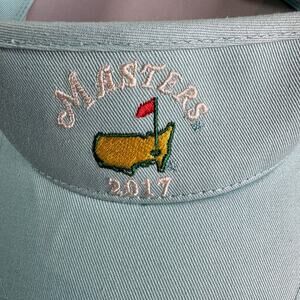 Masters 2017 Augusta National Golf Visor Light Blue Adjustable 100% Cotton